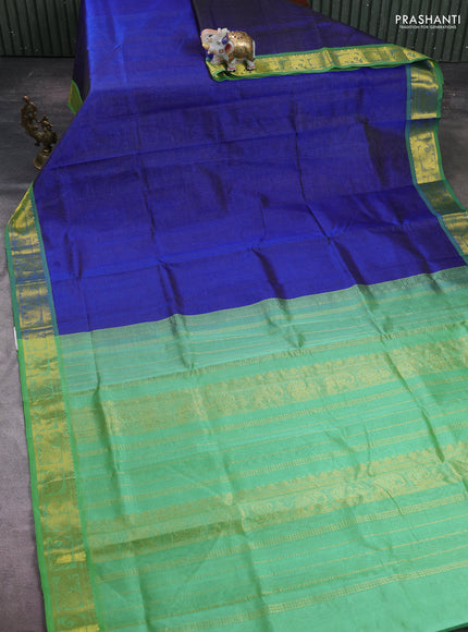Blue & Green Gems Of Silk Cotton - Vairaosi