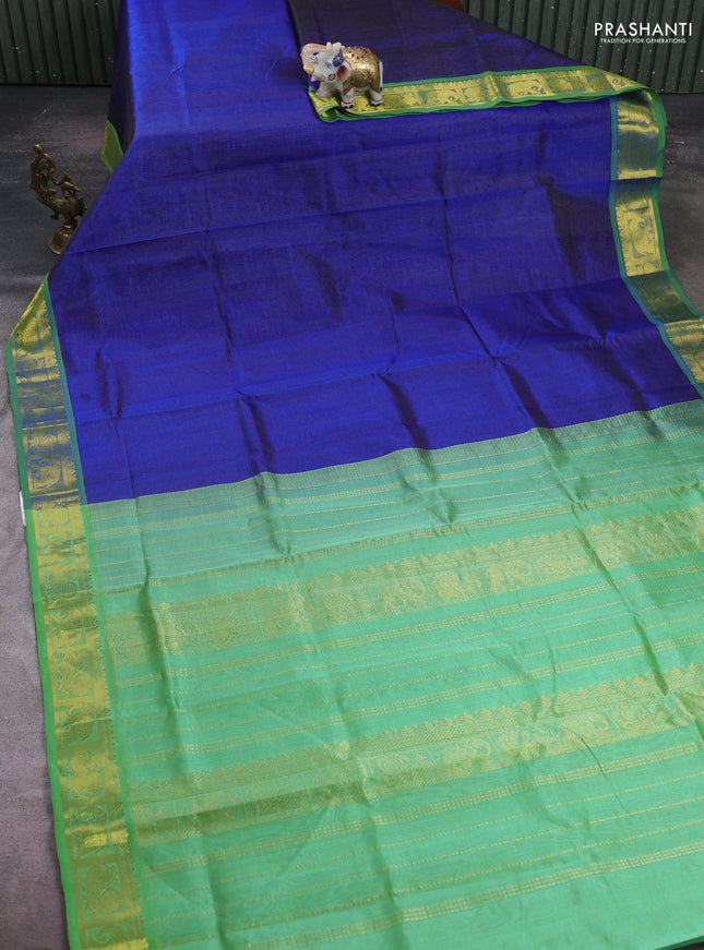 Blue & Green Gems Of Silk Cotton - Vairaosi