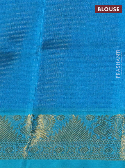 Blue & Teal Blue Gems Of Silk Cotton - Vairaosi