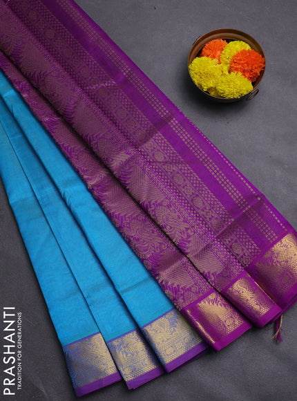 Cs Blue & Purple Gems Of Silk Cotton - Vairaosi