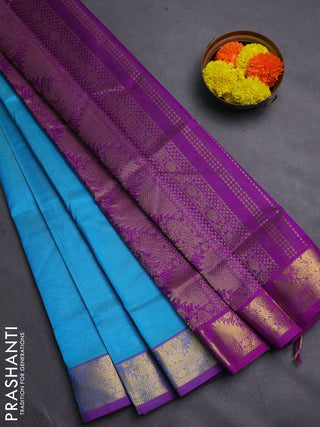 Cs Blue & Purple Gems Of Silk Cotton - Vairaosi
