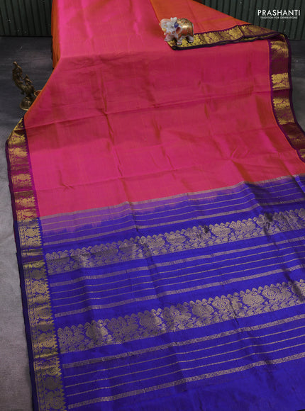 Pink & Blue Gems Of Silk Cotton - Vairaosi