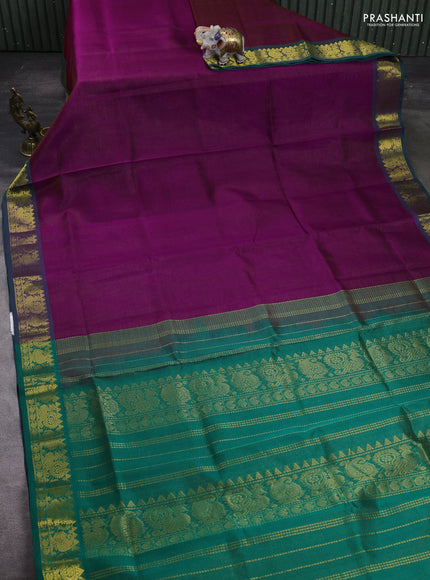 Pink & Green Gems Of Silk Cotton - Vairaosi