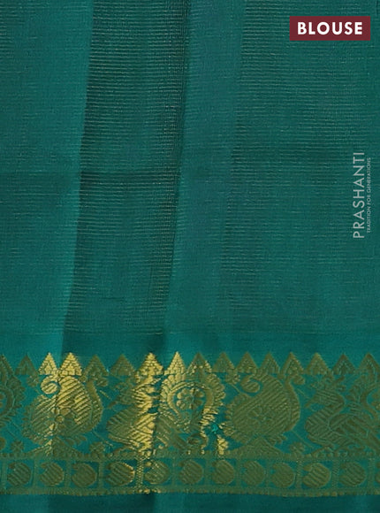 Pink & Green Gems Of Silk Cotton - Vairaosi