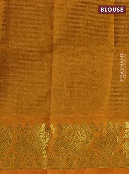 Black & Mustard Yellow Gems Of Silk Cotton - Vairaosi