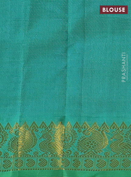 Blue & Teal Green Gems Of Silk Cotton - Vairaosi