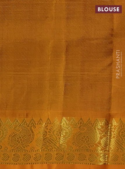 Purple & Mustard Yellow Gems Of Silk Cotton - Vairaosi