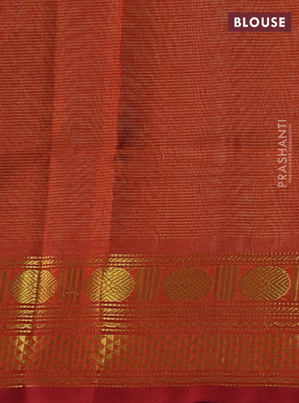 Teal Green & Maroon Gems Of Silk Cotton - Vairaosi