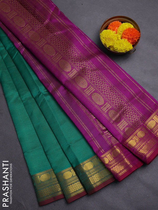 Green & Purple Gems Of Silk Cotton - Vairaosi