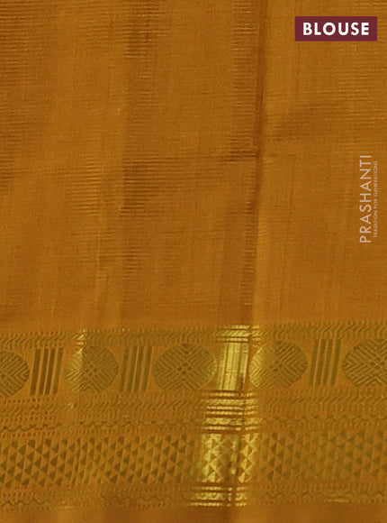Maroon & Mustard Yellow Gems Of Silk Cotton - Vairaosi
