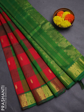 Red & Green Gems Of Silk Cotton - Palum Pazhamum