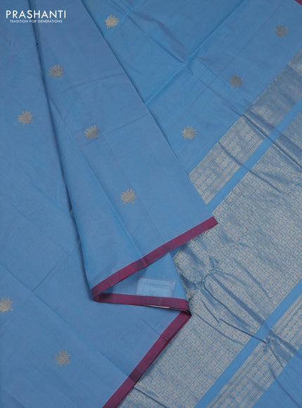 Blue Kanchi Cotton - Buttas