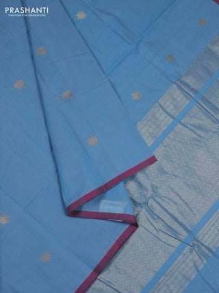 Blue Kanchi Cotton - Buttas