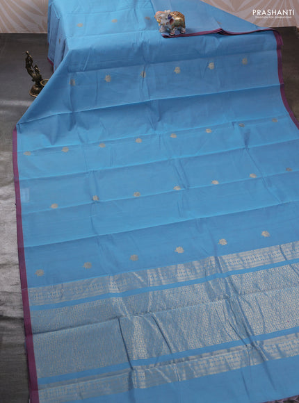 Blue Kanchi Cotton - Buttas