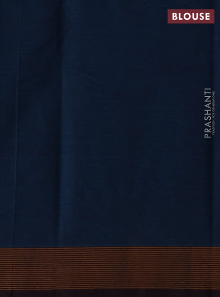 Peacock Blue & Wine Kanchi Cotton - Buttas