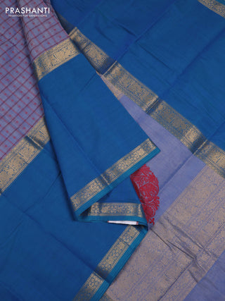 Blue & Cs Blue Kanchi Cotton - Checks