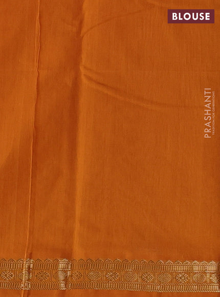 Mustard Yellow Kanchi Cotton Saree