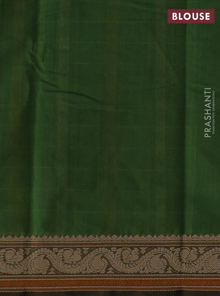 Green Kanchi Cotton - Checks
