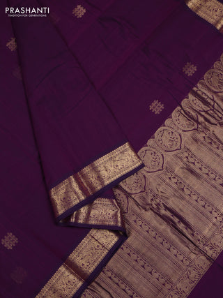 Purple Kanchi Cotton - Buttas