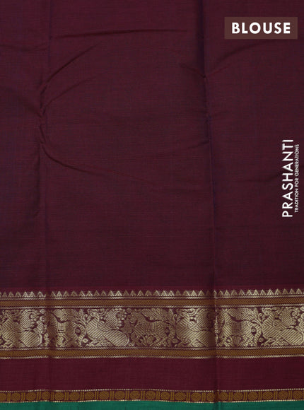 Maroon & Green Kanchi Cotton - Buttas