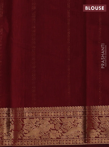 Maroon Kanchi Cotton Saree