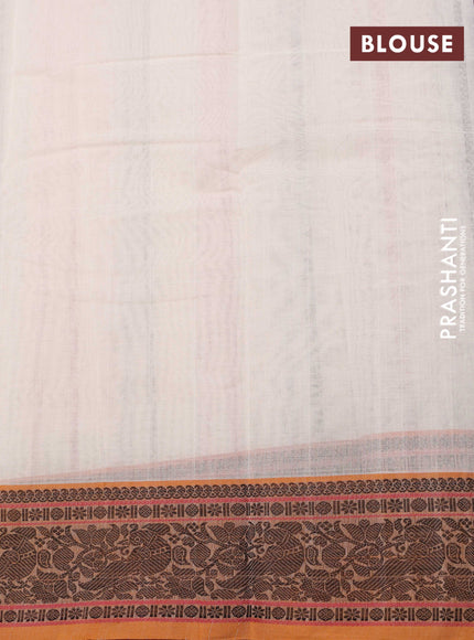 Off White Kanchi Cotton Saree