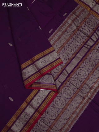 Purple Kanchi Cotton - Buttas
