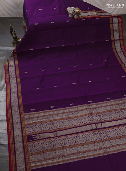 Purple Kanchi Cotton - Buttas