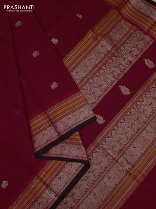 Maroon Kanchi Cotton - Buttas