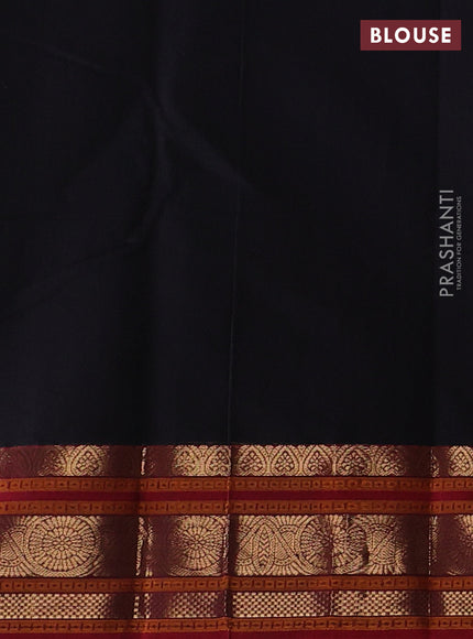 Black Kanchi Cotton - Checks