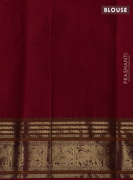 Red Kanchi Cotton - Checks