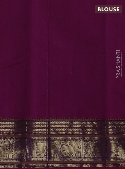 Magenta Pink & Purple Kanchi Cotton - Checks
