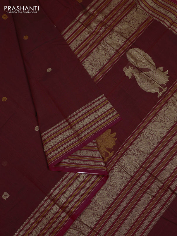 Maroon & Red Kanchi Cotton - Buttas