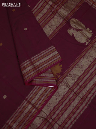 Magenta Pink & Red Kanchi Cotton - Buttas