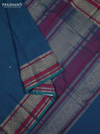 Cs Blue Kanchi Cotton Saree