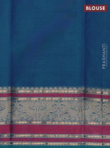 Cs Blue Kanchi Cotton Saree