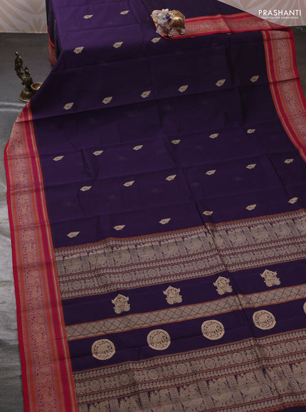 Purple & Pink Kanchi Cotton - Buttas