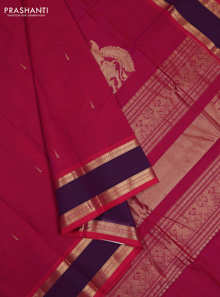 Pink & Purple Kanchi Cotton - Buttas