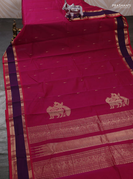 Pink & Purple Kanchi Cotton - Buttas