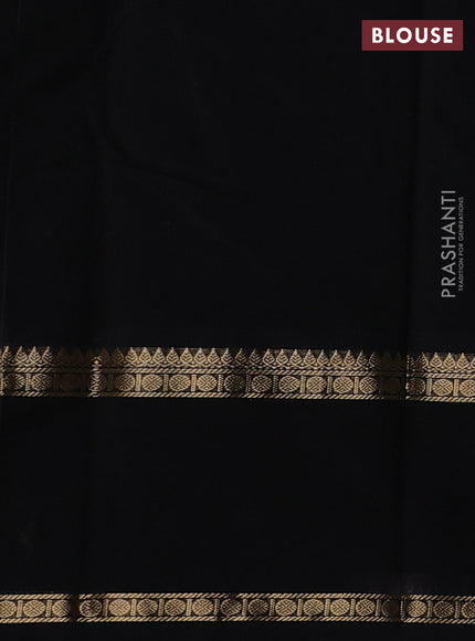 Black Kanchi Cotton Saree