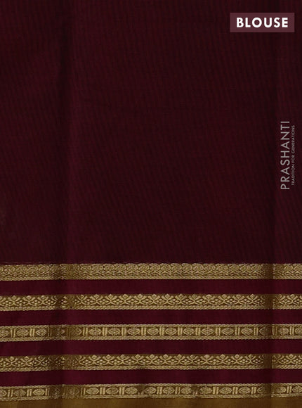 Maroon & Mustard Yellow Kanchi Cotton - Buttas
