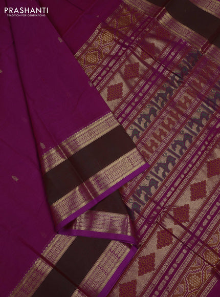Magenta Pink & Maroon Kanchi Cotton - Buttas