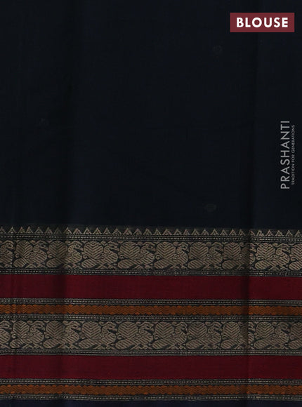 Peacock Blue Kanchi Cotton - Buttas