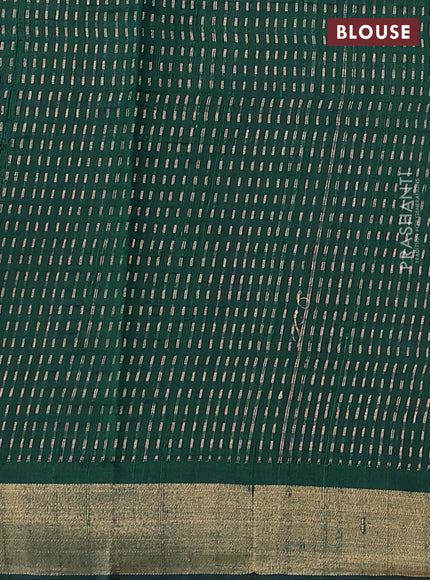Green Pure Dupion Silk Saree