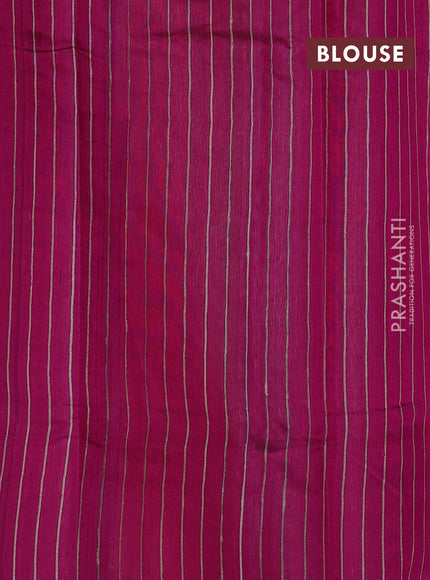 Pink & Beige Pure Dupion Silk Saree