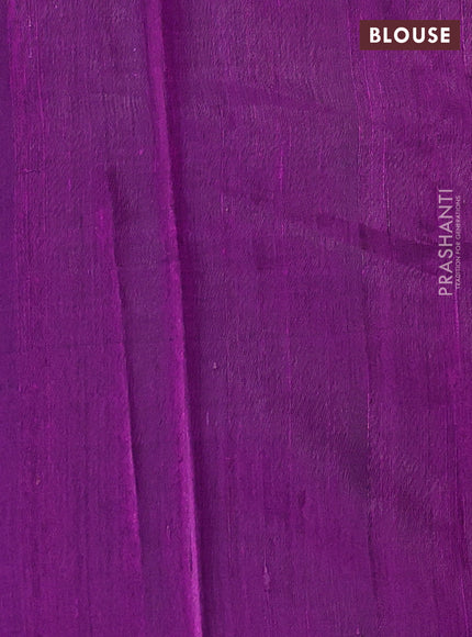 Purple Pure Dupion Silk Saree