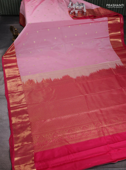 Light Pink & Pink Bangalori Silk - Buttas