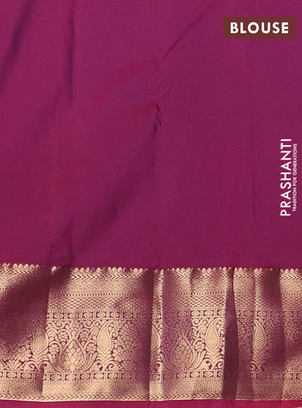 Pastel Green & Pink Bangalori Silk - Buttas