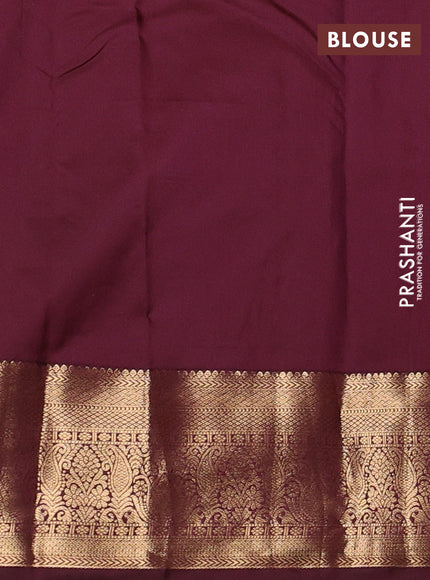 Red & Maroon Bangalori Silk - Buttas
