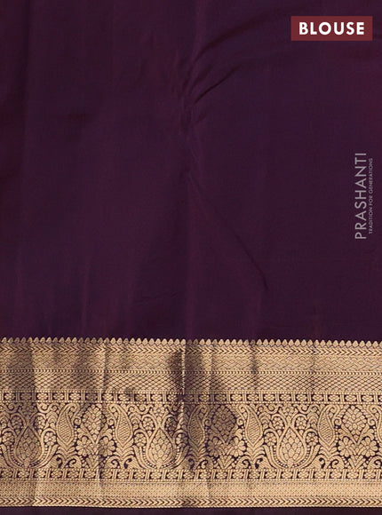 Magenta Pink & Maroon Bangalori Silk - Buttas